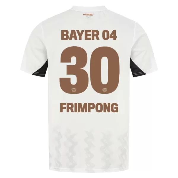 Camisola Bayer Leverkusen Jeremie Frimpong 30 Criança Equipamento 2ª 2024/25