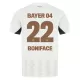 Camisola Bayer Leverkusen Victor Boniface 22 Homem Equipamento 2ª 2024/25