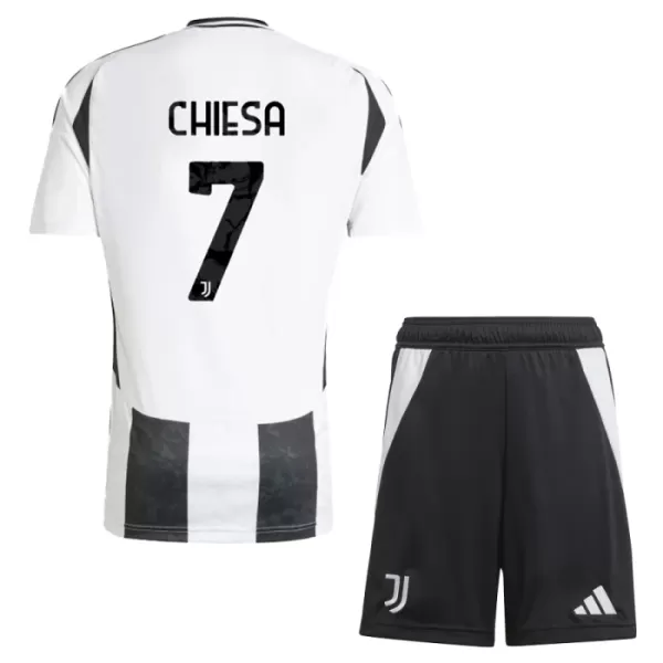 Camisola Juventus Chiesa 7 Criança Equipamento 1ª 2024/25