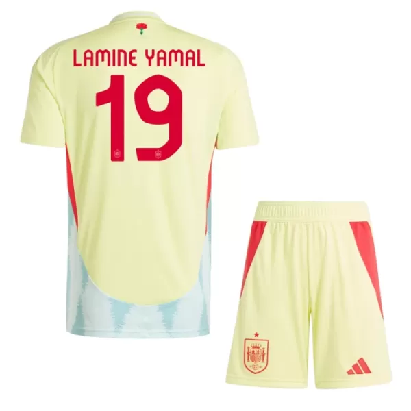 Camisola Espanha Lamine Yamal 19 Criança Equipamento 2ª Euro 2024