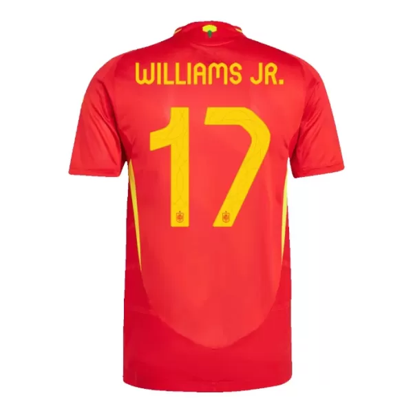 Camisola Espanha Williams JR 17 Criança Equipamento 1ª Euro 2024