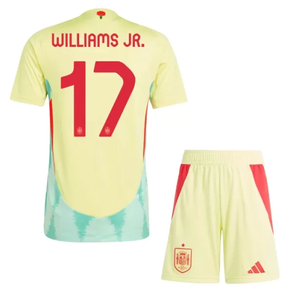 Camisola Espanha Williams JR 17 Criança Equipamento 2ª Euro 2024