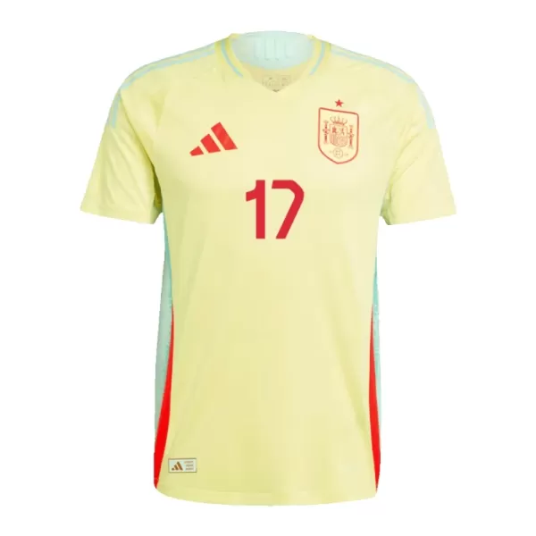 Camisola Espanha Williams JR 17 Criança Equipamento 2ª Euro 2024