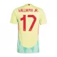 Camisola Espanha Williams JR 17 Criança Equipamento 2ª Euro 2024