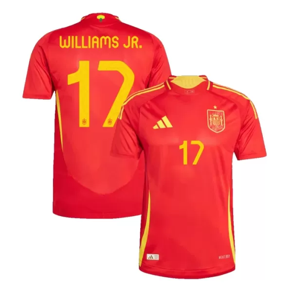 Camisola Espanha Williams JR 17 Homem Equipamento 1ª Euro 2024