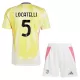 Camisola Juventus Locatelli 5 Criança Equipamento 2ª 2024/25