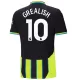 Camisola Manchester City Grealish 10 Homem Equipamento 2ª 2024/25