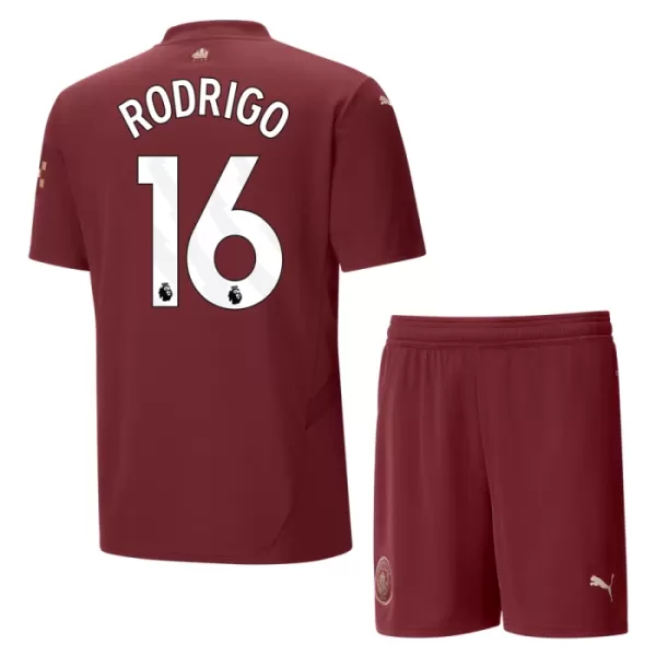 Camisola Manchester City Rodrigo 16 Criança Equipamento 3ª 2024/25