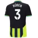 Camisola Manchester City Rúben 3 Homem Equipamento 2ª 2024/25