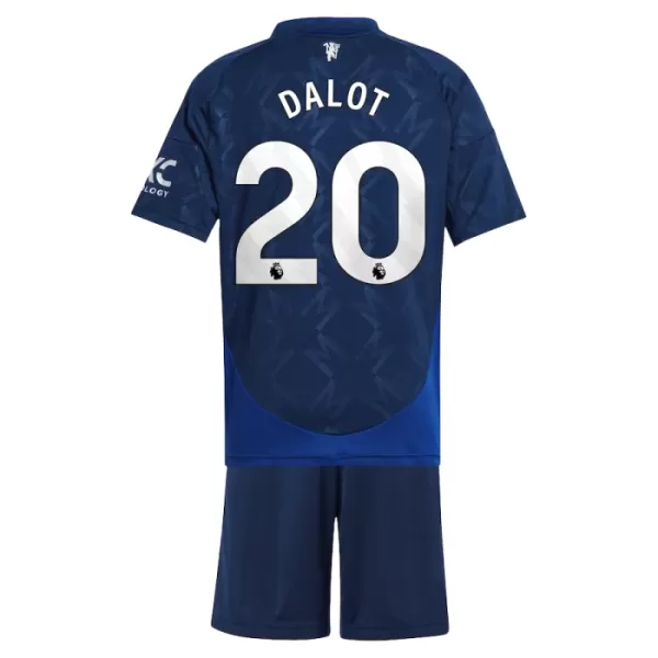 Camisola Manchester United Dalot 20 Criança Equipamento 2ª 2024/25