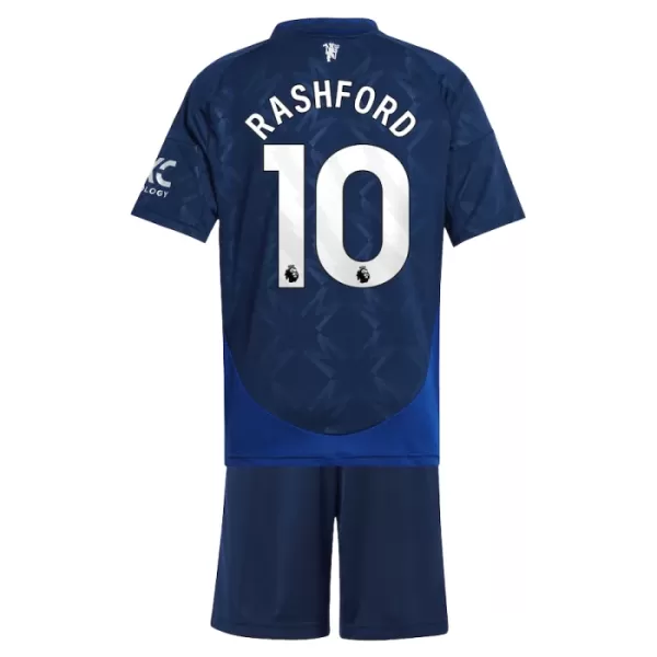 Camisola Manchester United Rashford 10 Criança Equipamento 2ª 2024/25