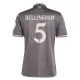 Camisola Real Madrid Bellingham 5 Criança Equipamento 3ª 2024/25