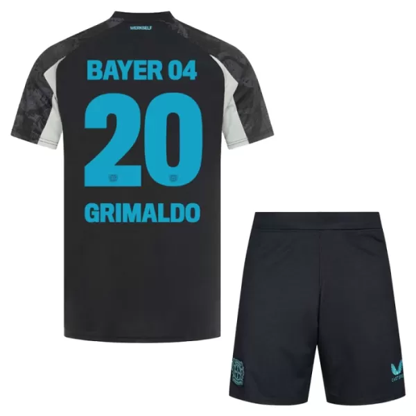 Camisola Bayer Leverkusen Alejandro Grimaldo 20 Criança Equipamento 3ª 2024/25