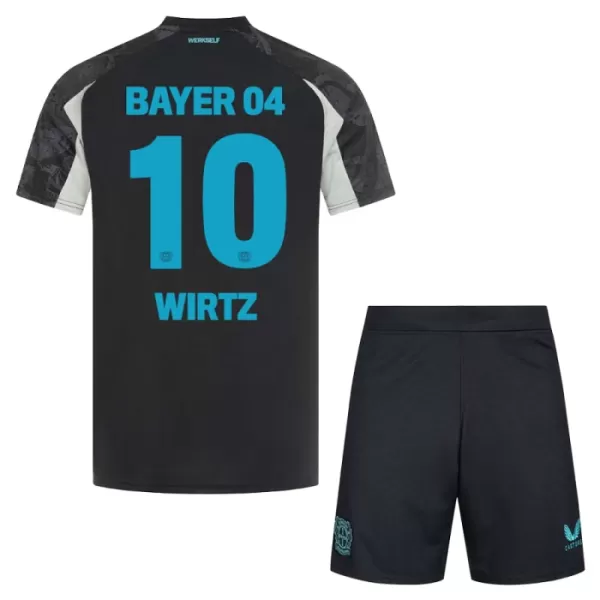 Camisola Bayer Leverkusen Florian Wirtz 10 Criança Equipamento 3ª 2024/25