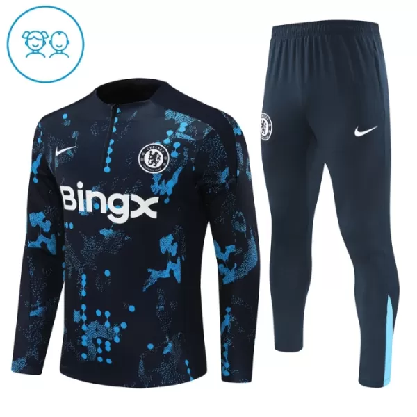 Conjunto de Moletom de Treino Chelsea Criança Quarto-Zíper 2024/25 Navy