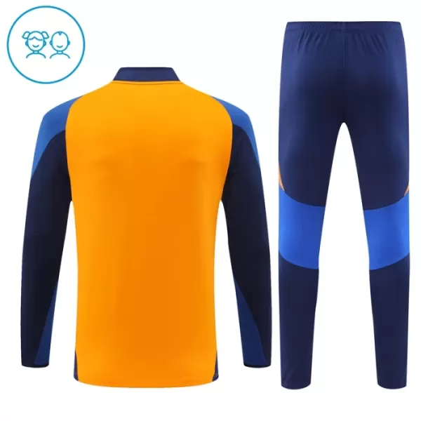 Conjunto de Moletom de Treino Juventus Criança Quarto-Zíper 2024/25 Laranja