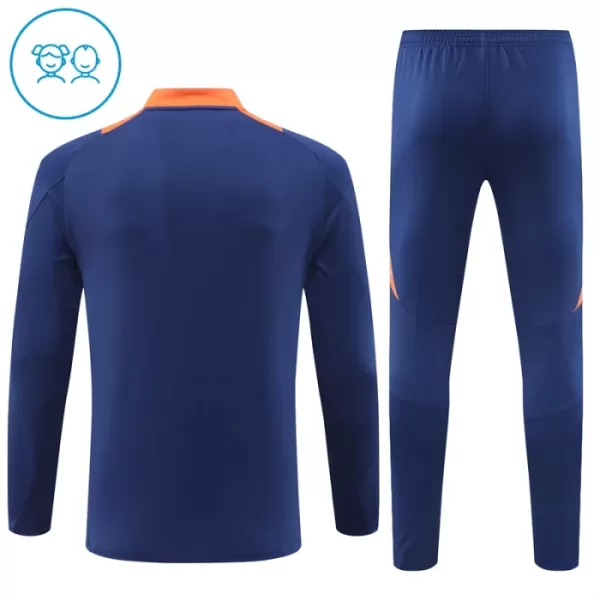 Conjunto de Moletom de Treino Manchester United Criança Quarto-Zíper 2024/25 Navy