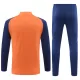 Conjunto de Moletom de Treino Manchester United Homem Quarto-Zíper 2024/25 Laranja