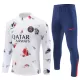 Conjunto de Moletom de Treino Paris Saint-Germain Homem Quarto-Zíper 2024/25 Branca