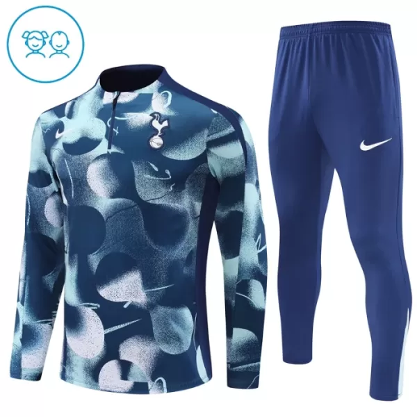 Conjunto de Moletom de Treino Tottenham Hotspur Criança Quarto-Zíper 2024/25 Branca