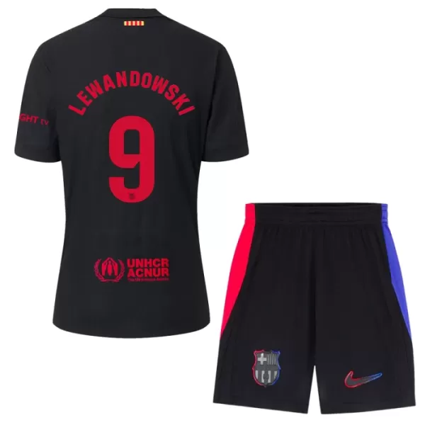 Camisola FC Barcelona Lewandowski 9 Criança Equipamento 2ª 2024/25