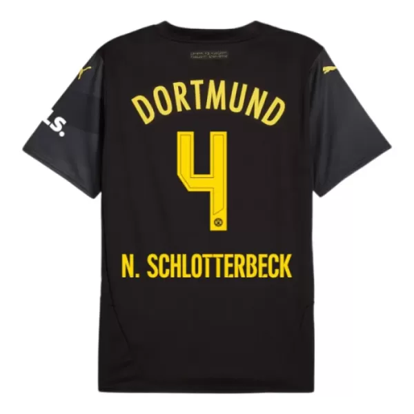 Camisola Borussia Dortmund N. Schlotterbeck 4 Criança Equipamento 2ª 2024/25