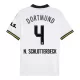 Camisola Borussia Dortmund N. Schlotterbeck 4 Criança Equipamento 3ª 2024/25