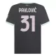 Camisola AC Milan Pavlovic 31 Homem Equipamento 3ª 2024/25