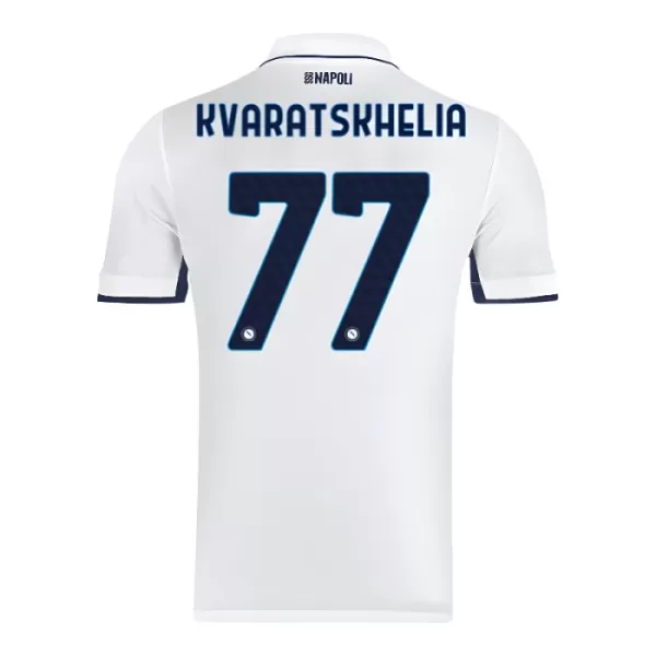 Camisola Napoli Kvaratskhelia 77 Homem Equipamento 2ª 2024/25