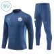 Conjunto de Moletom de Treino Manchester City Criança Quarto-Zíper 2024/25 Navy