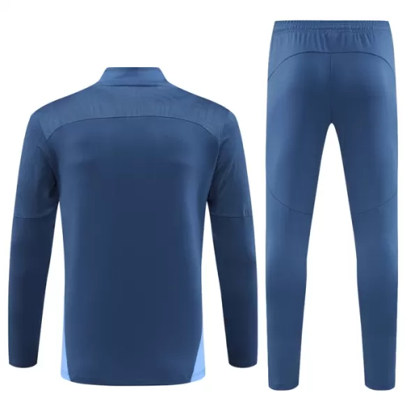 Conjunto de Moletom de Treino Manchester City Homem Quarto-Zíper 2024/25 Navy