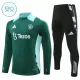 Conjunto de Moletom de Treino Manchester United Criança Quarto-Zíper 2024/25 Verde