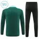 Conjunto de Moletom de Treino Manchester United Criança Quarto-Zíper 2024/25 Verde