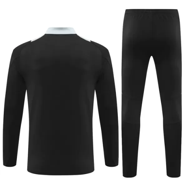 Conjunto de Moletom de Treino Manchester United Homem Quarto-Zíper 2024/25 Preta