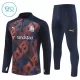 Conjunto de Moletom de Treino Olympique Marseille Criança Quarto-Zíper 2024/25 Navy