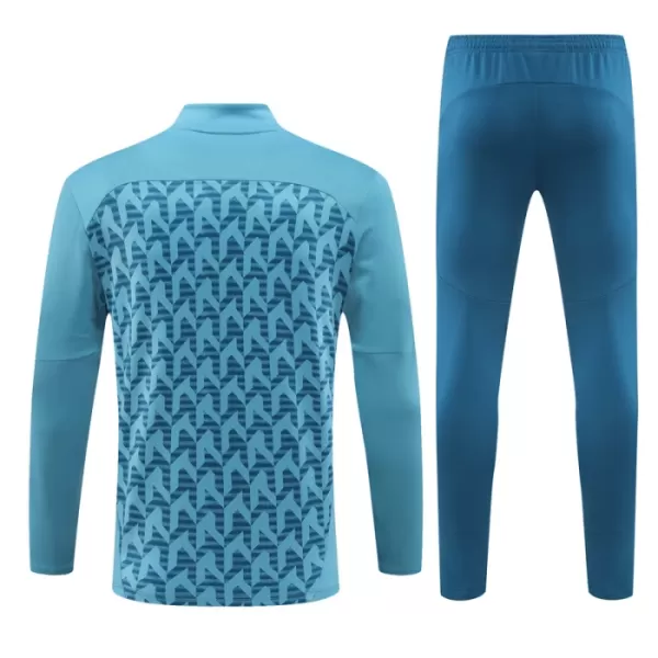 Conjunto de Moletom de Treino Olympique Marseille Homem Quarto-Zíper 2024/25 Azul