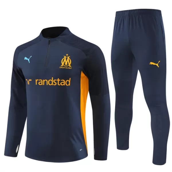 Conjunto de Moletom de Treino Olympique Marseille Homem Quarto-Zíper 2024/25 Navy