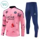 Conjunto de Moletom de Treino Paris Saint-Germain Criança Quarto-Zíper 2024/25 Rosa