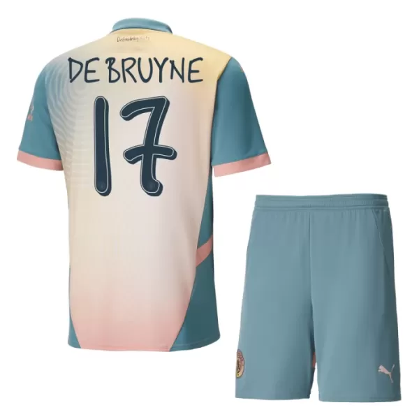 Camisola Manchester City De Bruyne 17 Criança Equipamento 4ª 2024/25