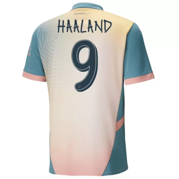 Camisola Manchester City Haaland 9 Criança Equipamento 4ª 2024/25