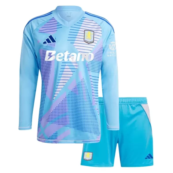 Camisola Guarda-Redes Aston Villa Criança 2024/25 Azul Manga Comprida