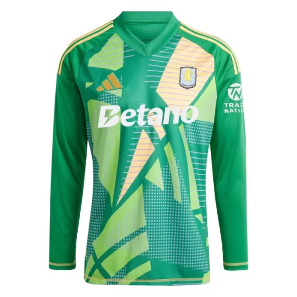 Camisola Guarda-Redes Aston Villa Criança 2024/25 Verde Manga Comprida