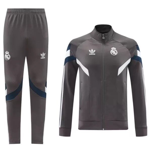 Casaco de Treino Conjunto Real Madrid Homem 2024/25 Cinza