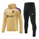 Capuz Conjunto de Moletom de Treino Barcelona Homem 2024/25 Amarela