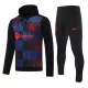 Capuz Conjunto de Moletom de Treino Barcelona Homem 2024/25 Navy