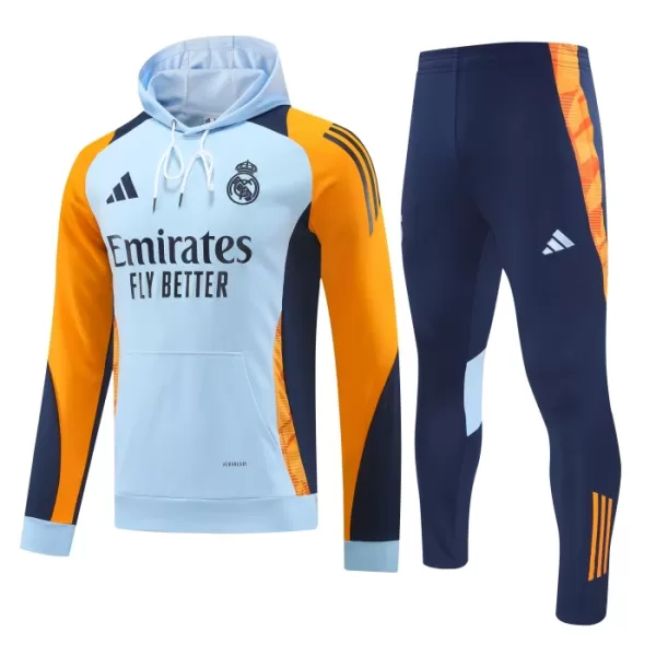 Capuz Conjunto de Moletom de Treino Real Madrid Homem 2024/25 Azul