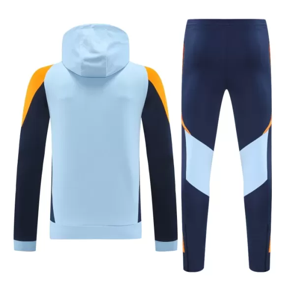 Capuz Conjunto de Moletom de Treino Real Madrid Homem 2024/25 Azul