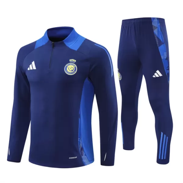 Conjunto de Moletom de Treino Al Nassr Homem Quarto-Zíper 2024/25 Azul