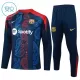 Conjunto de Moletom de Treino Barcelona Criança Quarto-Zíper 2024/25 Navy