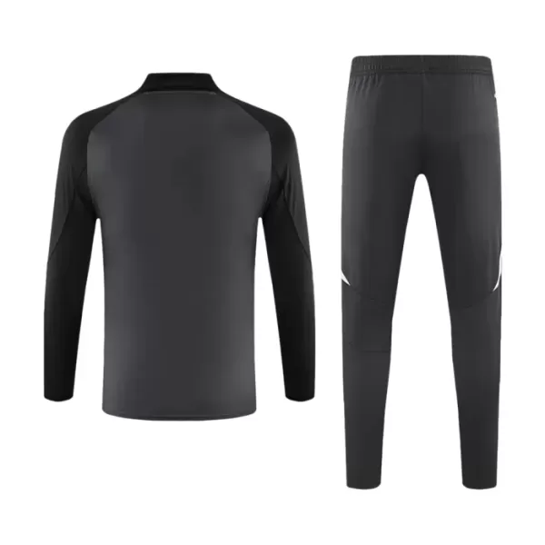 Conjunto de Moletom de Treino Manchester United Homem Quarto-Zíper 2024/25 Cinza